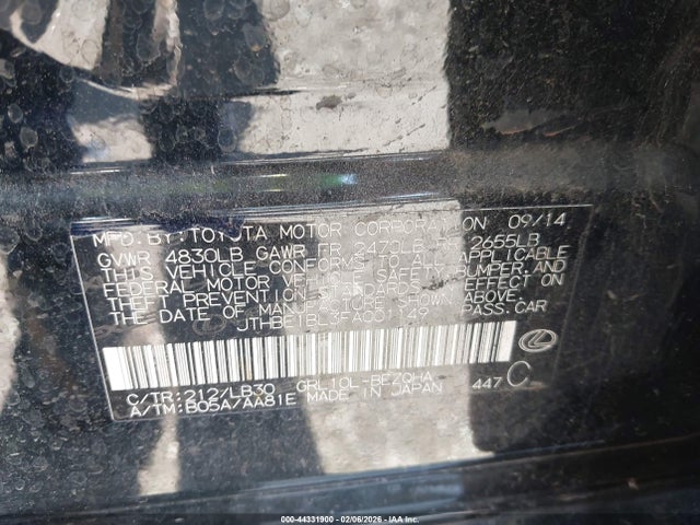 JTHBE1BL3FA001149 Lexus GS 350