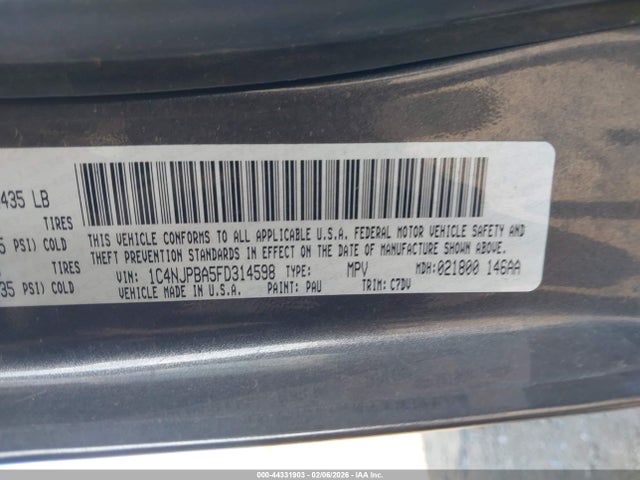 Aukcja sprzedaży 2015 Jeep Patriot Sport, vin: 1C4NJPBA5FD314598, numer aukcji: 44331903