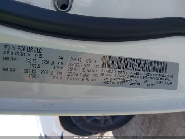 2019 DODGE JOURNEY 3C4PDCBB7KT860440 Photo 8