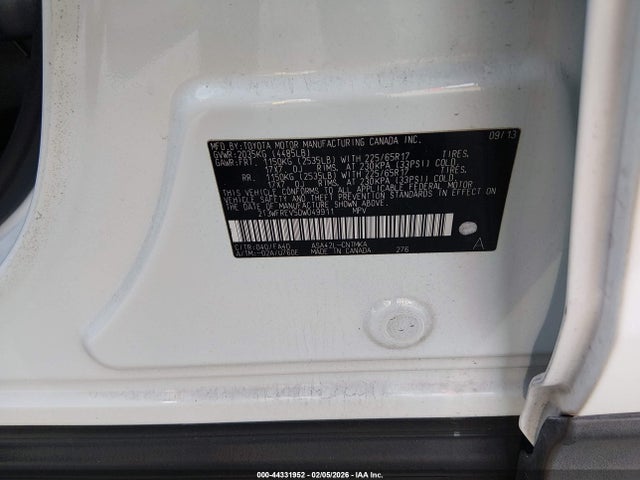 2013 TOYOTA RAV4 2T3WFREV5DW049911 Photo 8