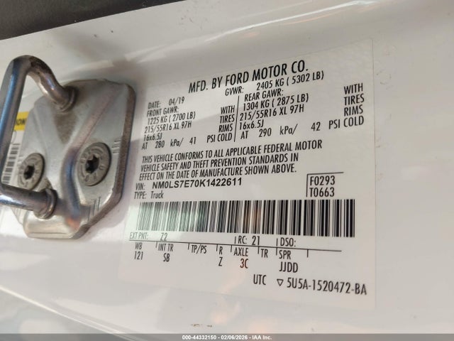 Ford Transit Connect Xl 2019 NM0LS7E70K1422611 Image 9