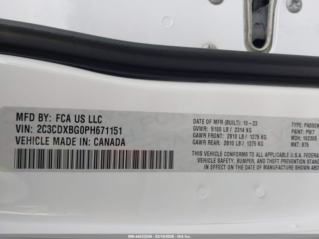Dodge Charger Sxt 2023 2C3CDXBG0PH671151 Image 9