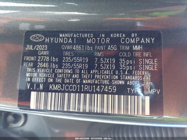2024 HYUNDAI TUCSON HYBRID KM8JCCD11RU147459 Photo 8