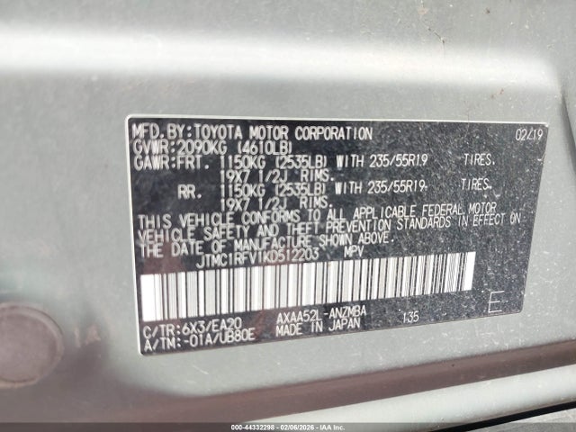 Toyota Rav4 Xle Premium 2019 JTMC1RFV1KD512203 Image 9