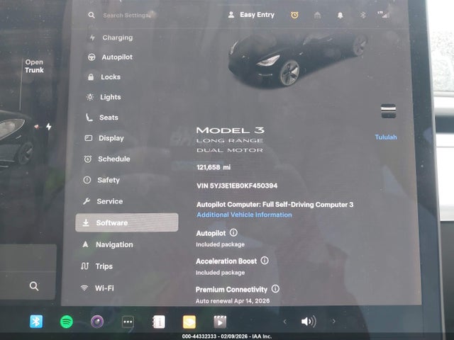 Aukcja sprzedaży 2019 Tesla Model 3 Long Range/performance, vin: 5YJ3E1EB0KF450394, numer aukcji: 44332333