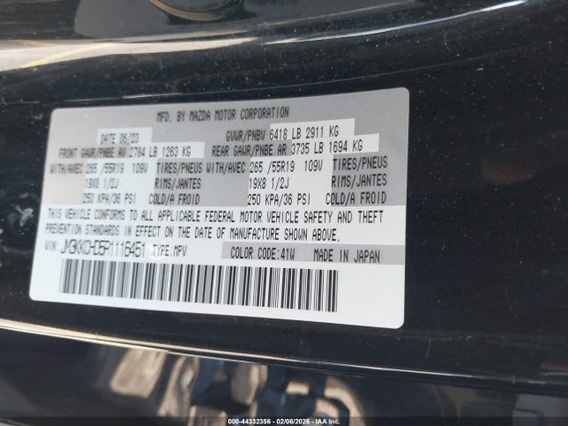 2024 MAZDA CX-90 JM3KKCHD5R1116451 Photo 8