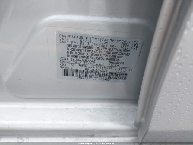 3N1AB7AP0JY276482 Nissan SENTRA S
