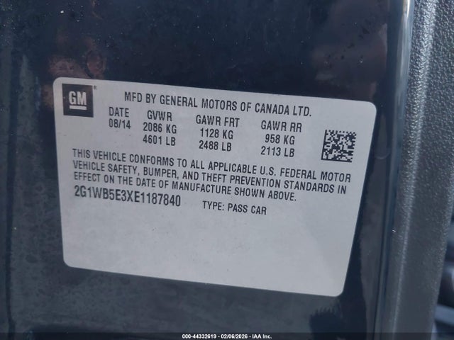 2G1WB5E3XE1187840 Chevrolet Impala Limited Lt