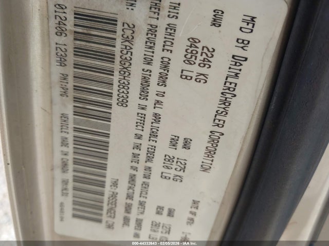 2006 CHRYSLER 300 2C3KA53GX6H383398 Photo 8