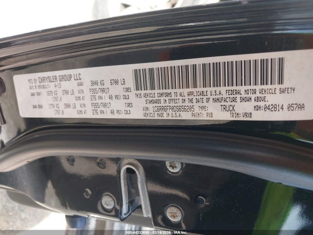 Aukcja sprzedaży 2013 Ram 1500, vin: 1C6RR6FP0DS656205, numer aukcji: 44332690