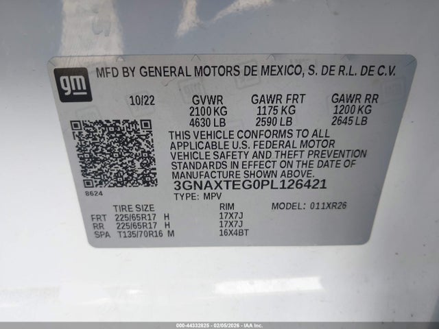 Chevrolet Equinox Awd 2fl 2023 3GNAXTEG0PL126421 Image 9