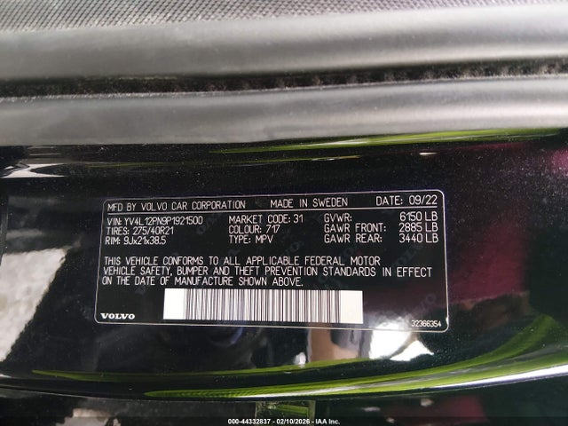 2023 VOLVO XC90 YV4L12PN9P1921500 Photo 8