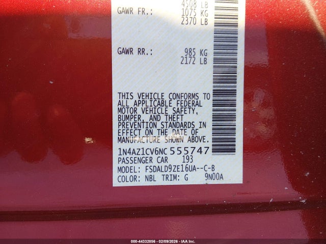 2022 NISSAN LEAF 1N4AZ1CV6NC555747 Photo 8