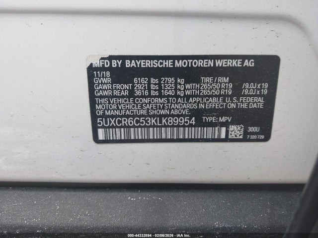 2019 BMW X5 5UXCR6C53KLK89954 Photo 8