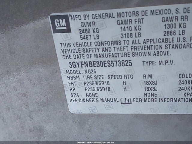 2014 CADILLAC SRX 3GYFNBE30ES573825 Photo 8