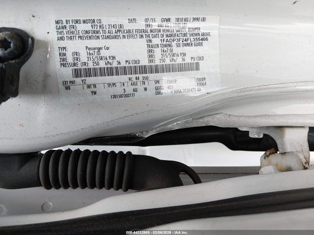 2015 FORD FOCUS 1FADP3F24FL355466 Photo 8