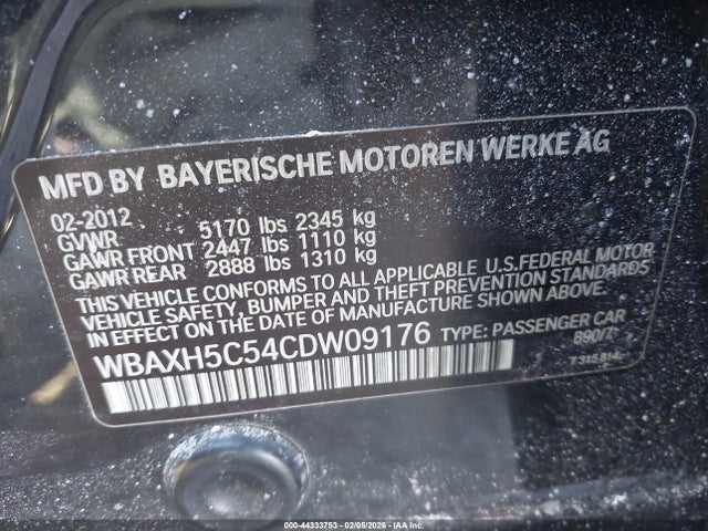 2012 BMW 528I WBAXH5C54CDW09176 Photo 8