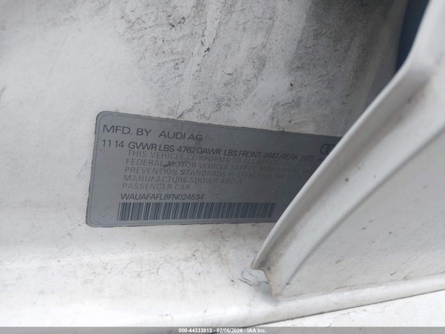 2015 AUDI A4 WAUAFAFL8FN024534 Photo 8