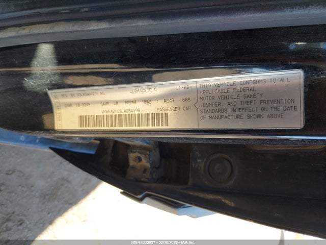 Aukcja sprzedaży 1990 Volkswagen Jetta Gl, vin: WVWRA21G3LW254198, numer aukcji: 44333927