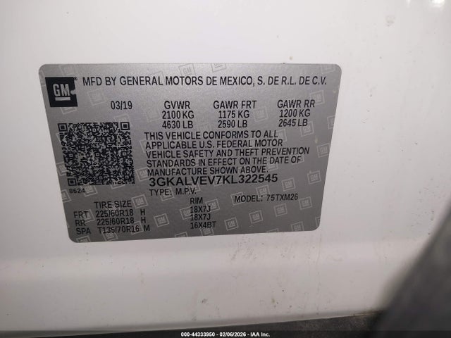 2019 GMC TERRAIN 3GKALVEV7KL322545 Photo 8