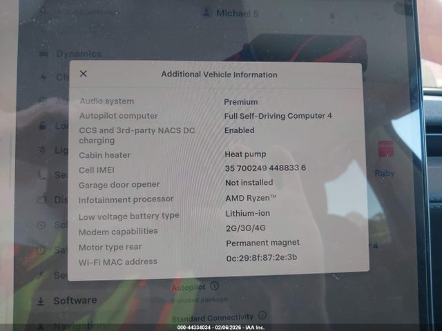 Aukcja sprzedaży 2026 Tesla Model Y, vin: 7SAYGDED5TA475599, numer aukcji: 44334034
