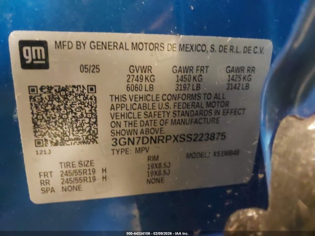 Chevrolet Equinox Ev Lt 2 2025 3GN7DNRPXSS223875 Image 9
