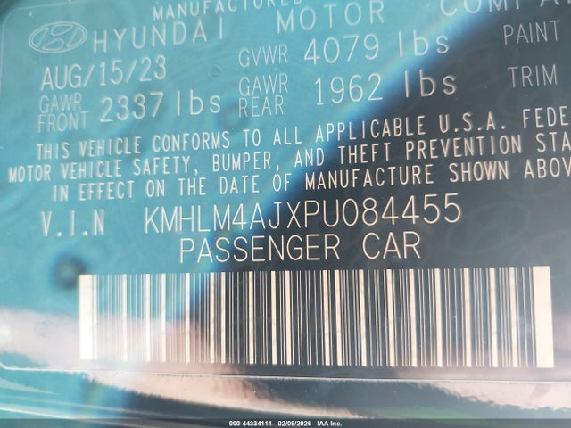 2023 HYUNDAI ELANTRA HYBRID KMHLM4AJXPU084455 Photo 8