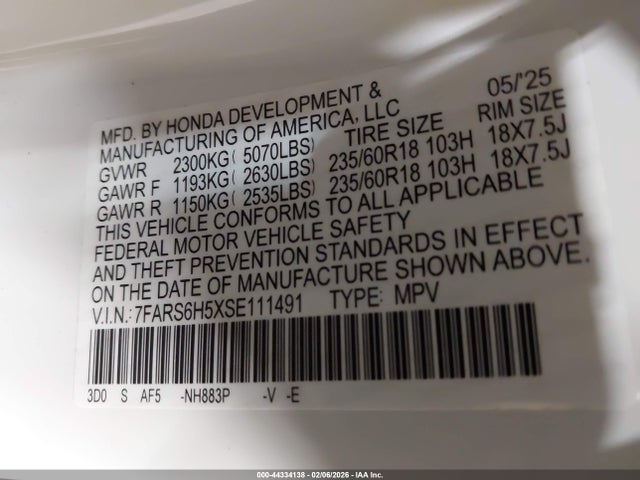 2025 HONDA CR-V HYBRID 7FARS6H5XSE111491 Photo 8