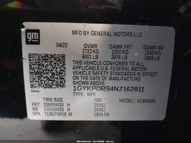 2022 CADILLAC XT6 1GYKPDRS4NZ162811 Photo 8