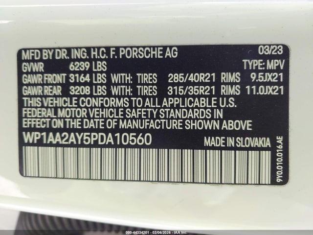 2023 PORSCHE CAYENNE WP1AA2AY5PDA10560 Photo 8