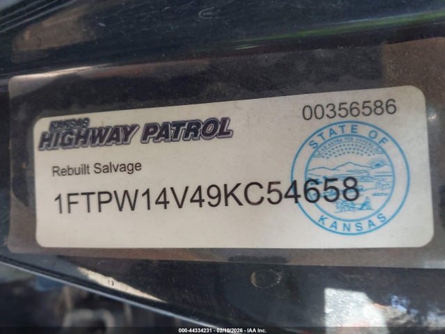 2009 FORD F-150 1FTPW14V49KC54658 Photo 8