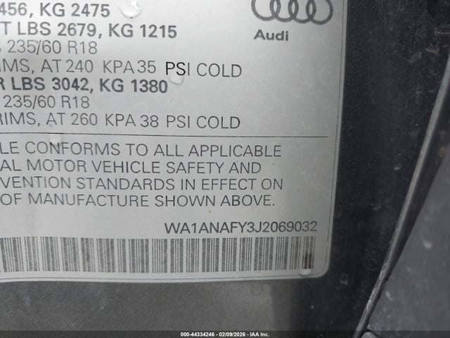 2018 AUDI Q5 WA1ANAFY3J2069032 Photo 8