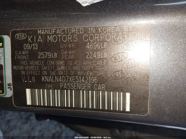 KIA Cadenza Premium 2014 KNALN4D7XE5142196 Image 9