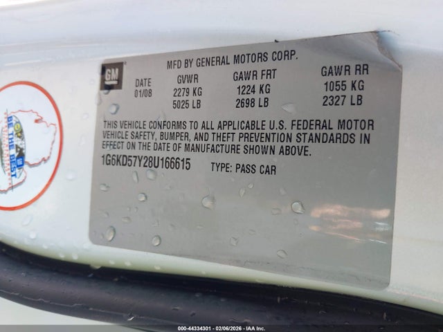 2008 CADILLAC DTS 1G6KD57Y28U166615 Photo 8