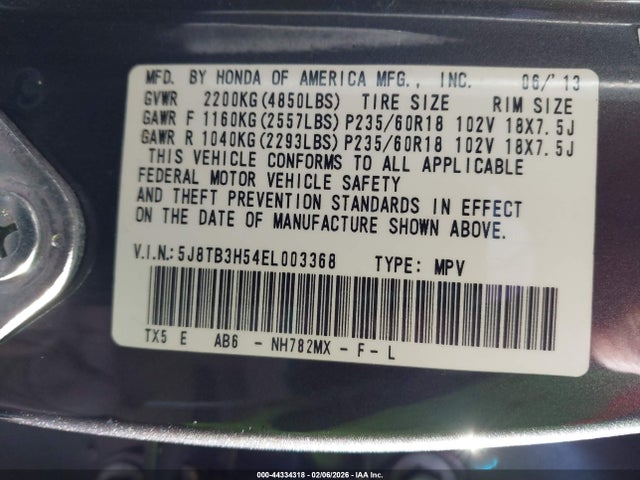 2014 ACURA RDX 5J8TB3H54EL003368 Photo 8