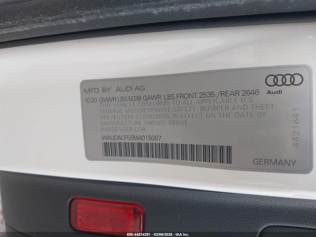 2021 AUDI A5 SPORTBACK WAUDACF56MA015067 Photo 8