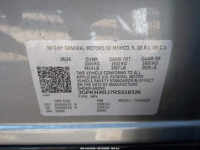 3GPKHXRJ7RS518326 Honda Prologue Touring