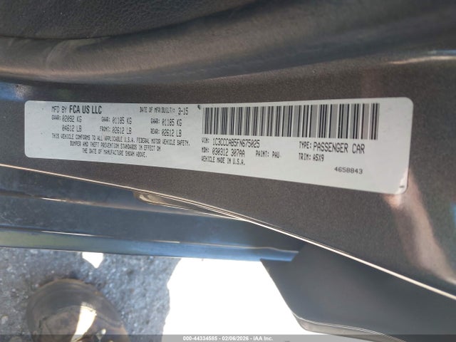 Aukcja sprzedaży 2015 Chrysler 200 Limited, vin: 1C3CCCAB5FN675025, numer aukcji: 44334585