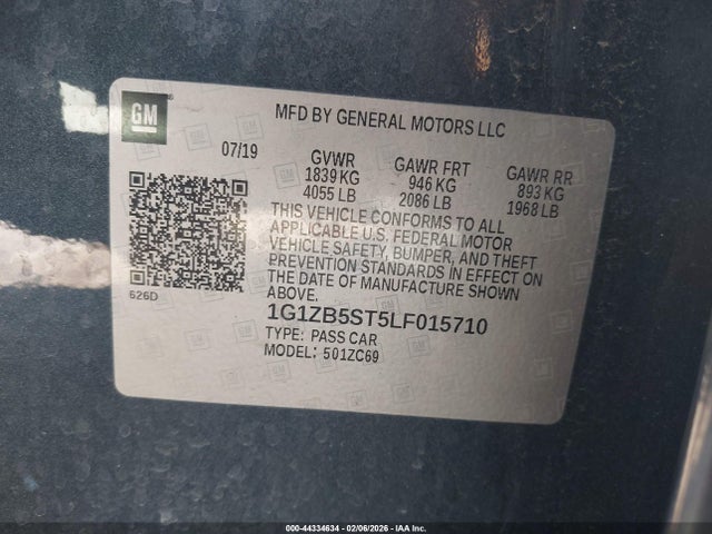 Chevrolet Malibu Fwd Ls 2020 1G1ZB5ST5LF015710 Image 9