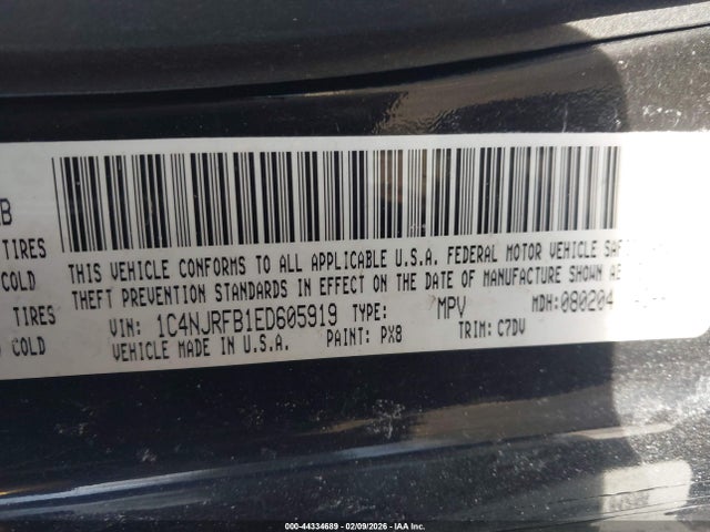 Jeep Patriot Latitude 2014 1C4NJRFB1ED605919 Image 9