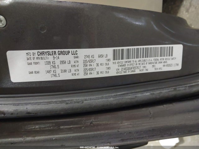 2015 DODGE GRAND CARAVAN 2C4RDGBG0FR557617 Photo 8