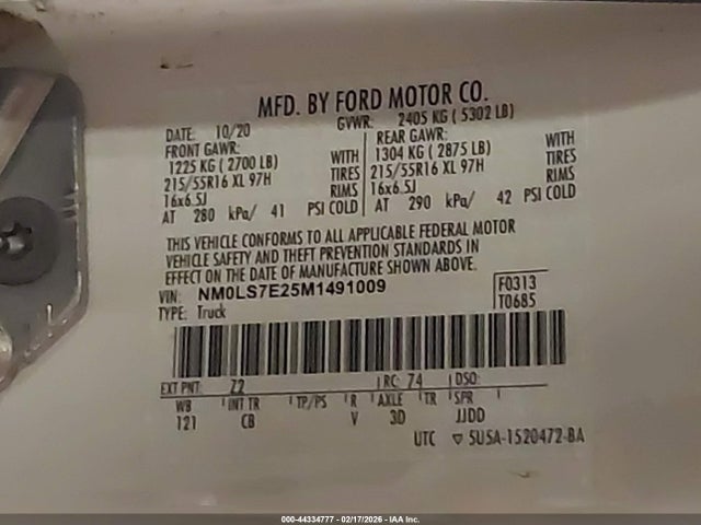 Ford Transit Connect Xl 2021 NM0LS7E25M1491009 Image 9