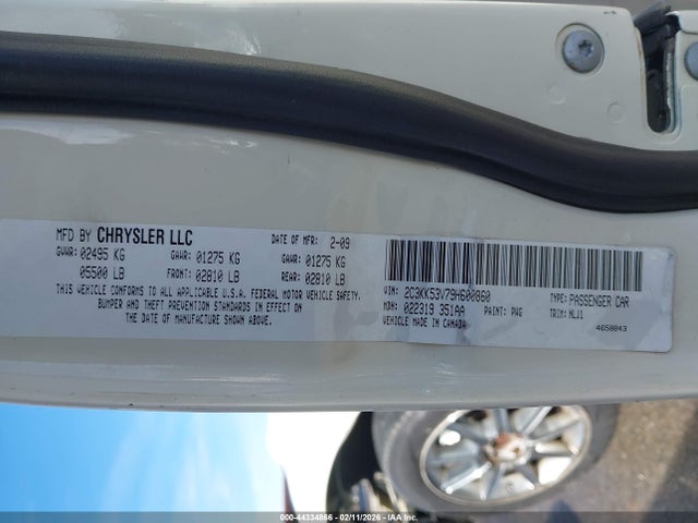 Продаж на аукціоні авто 2009 Chrysler 300 Touring/signature Series, vin: 2C3KK53V79H600860, номер лоту: 44334866