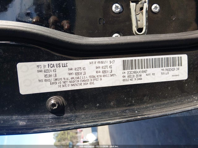 44334888 :رقم المزاد ، 2C3CCABGXJH148467 vin ، 2018 Chrysler 300 300s مزاد بيع