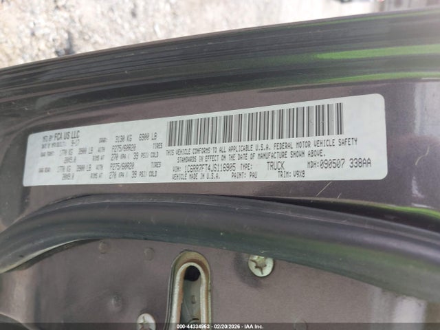 44334963 :رقم المزاد ، 1C6RR7FT4JS116905 vin ، 2018 Ram 1500 Express  4x4 6'4 Box مزاد بيع