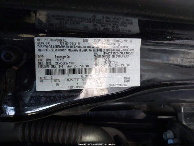 Ford Focus Titanium 2016 1FADP3N24GL216067 Image 9