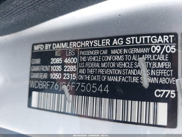 2006 MERCEDES-BENZ C 55 AMG WDBRF76J36F750544 Photo 8