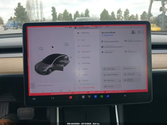 2017 TESLA MODEL 3 5YJ3E1EA3HF001887 Photo 6