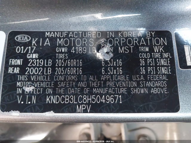 Продаж на аукціоні авто 2017 Kia Niro Lx, vin: KNDCB3LC8H5049671, номер лоту: 44335433