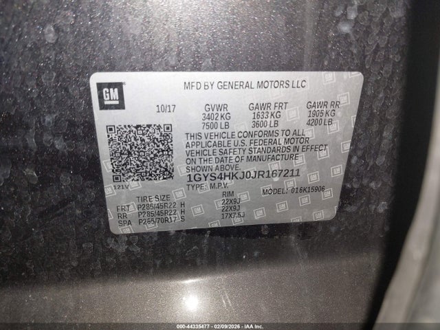 2018 CADILLAC ESCALADE ESV 1GYS4HKJ0JR167211 Photo 8